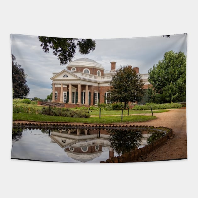 Jefferson Presidential Home, Monticello, in Charlottesville, Virginia Tapestry by SafariByMarisa