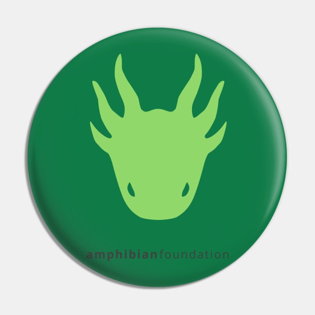 Amphibian Foundation Green Logo Pin by amphibianfoundation