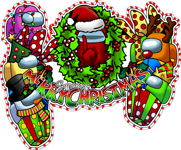 AmongUsXmas Kids T-Shirt by Tookiester