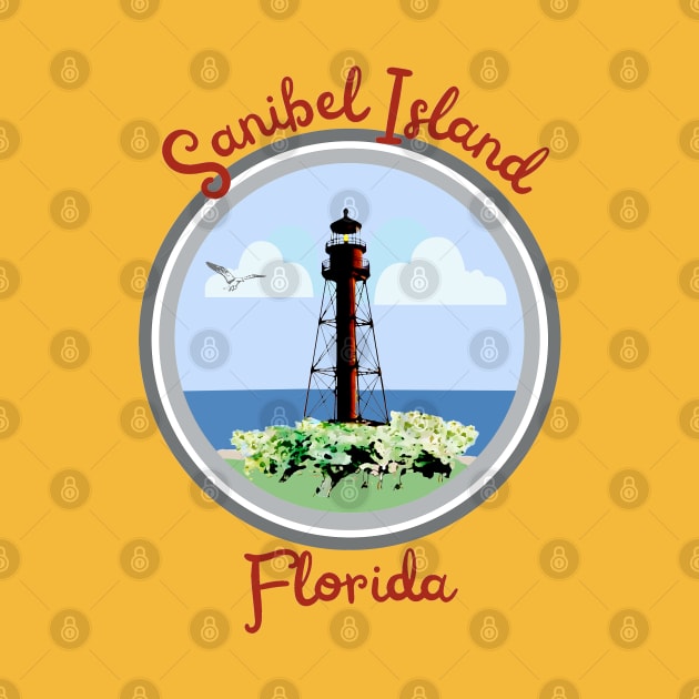 Sanibel Island Lighthouse by Trent Tides