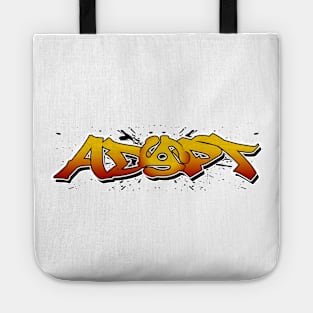 Adapt 45 (yellow to red fade with black splatter) Tote