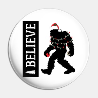 Big Foot Christmas Sasquatch Holiday Yeti Pin