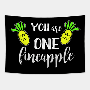 Funny Pineapple Quote Tapestry