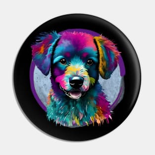 Colourful Bichon Frise Pin