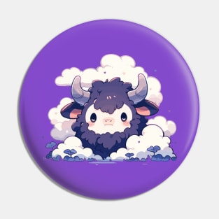 Baby Ox In The Clouds Pin