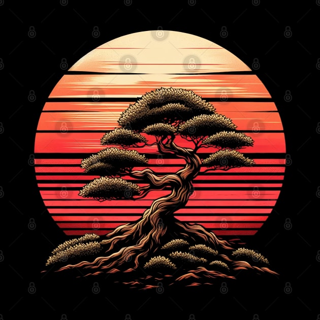 Bonsai Tree with Sunset by SimpliPrinter