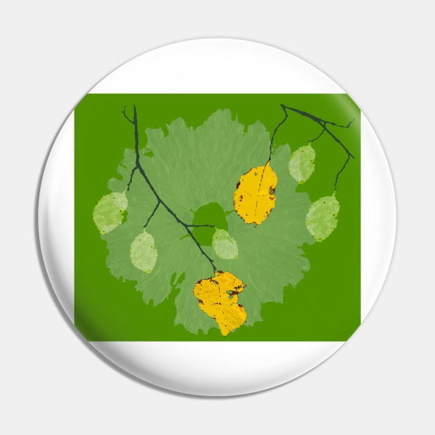 yellow leaves on green background design Pin by Happyoninside