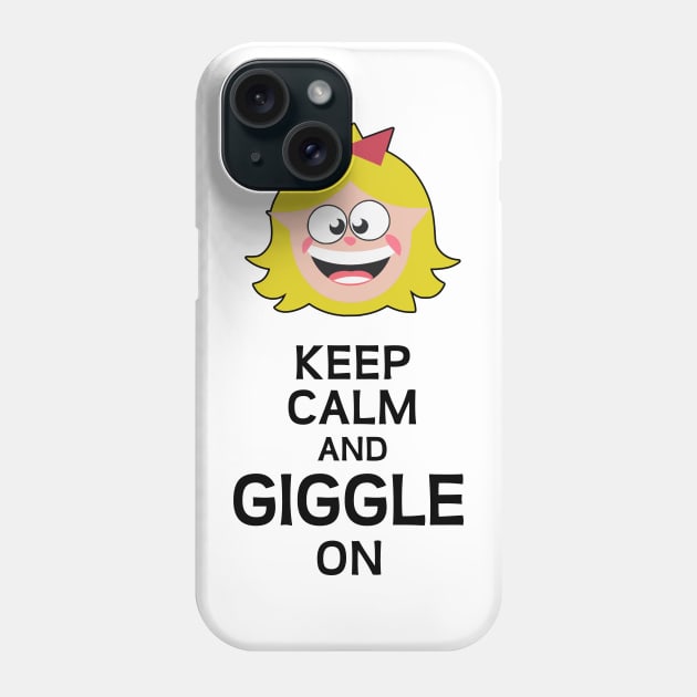 Keep calm and giggle on Phone Case by Fashioned by You, Created by Me A.zed