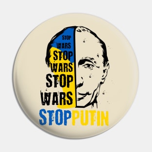 Stop Putin Wars Pin