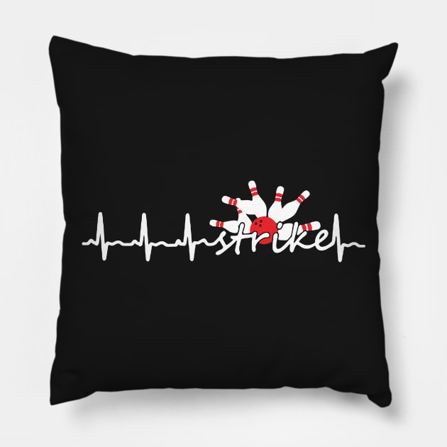 Bowling Heartbeat Pillow by babettenoella