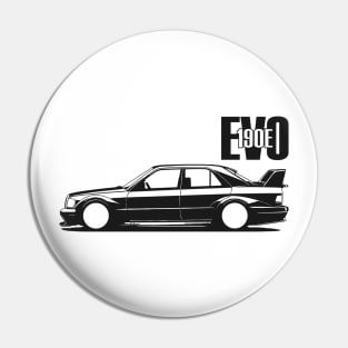 190E EVO Black White Pin