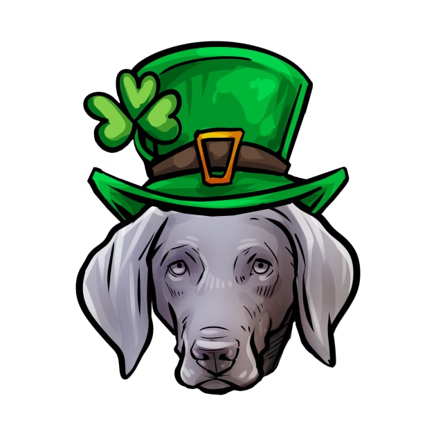 St Patricks Day Weimaraner by whyitsme