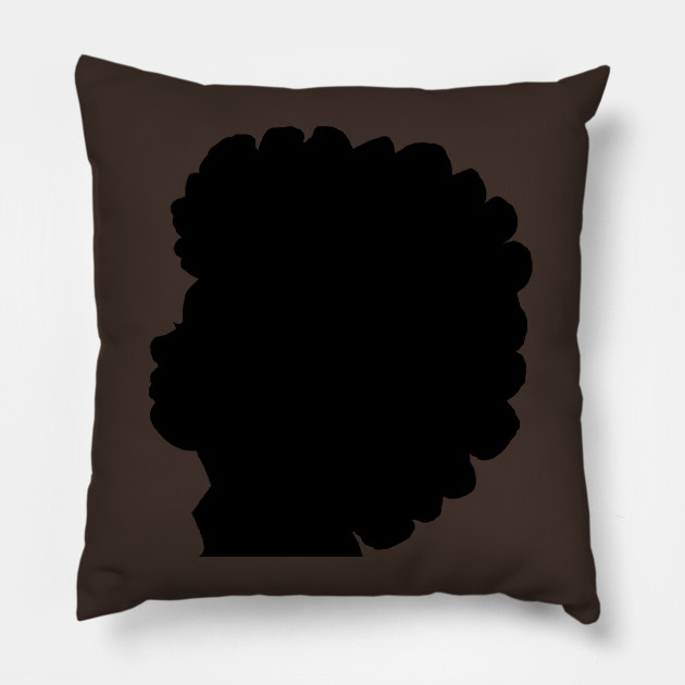 Naturally Beautiful Black Women Afro Hair Natural Hair Pillow