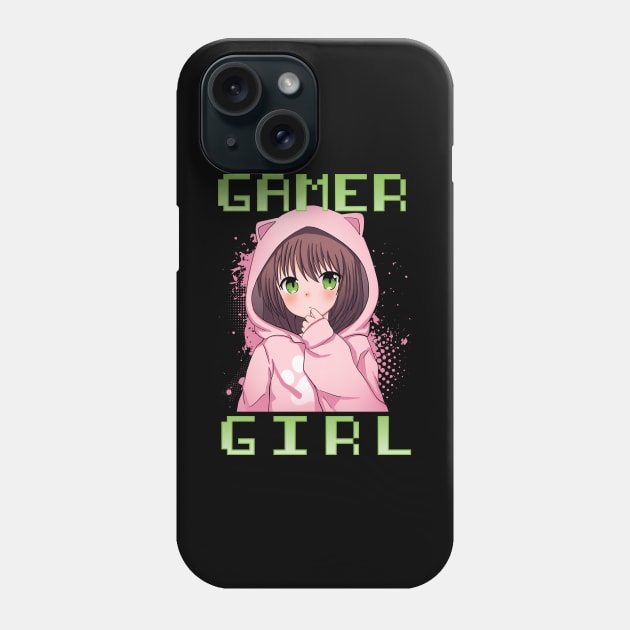 Gamer Girl Anime Cosplay Phone Case by biNutz