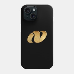 Nagasaki Prefecture Symbol in Gold Faux Phone Case