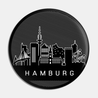 Hamburg Germany Skyline Pin