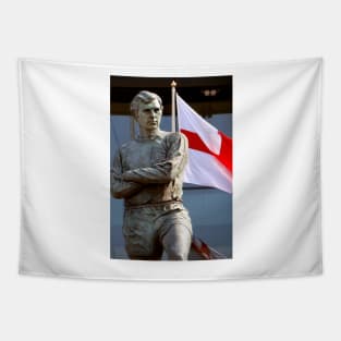 Bobby Moore Statue England Flag Wembley Stadium Tapestry