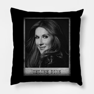 Celine Dion // old school minimalist Pillow