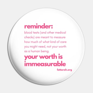 your worth is immeasurable Pin