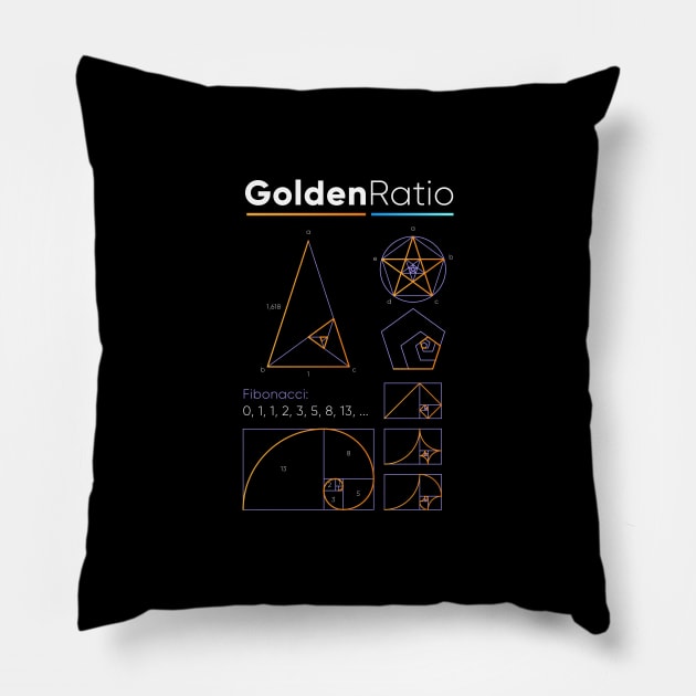 Golden ratio Pillow by Science Design