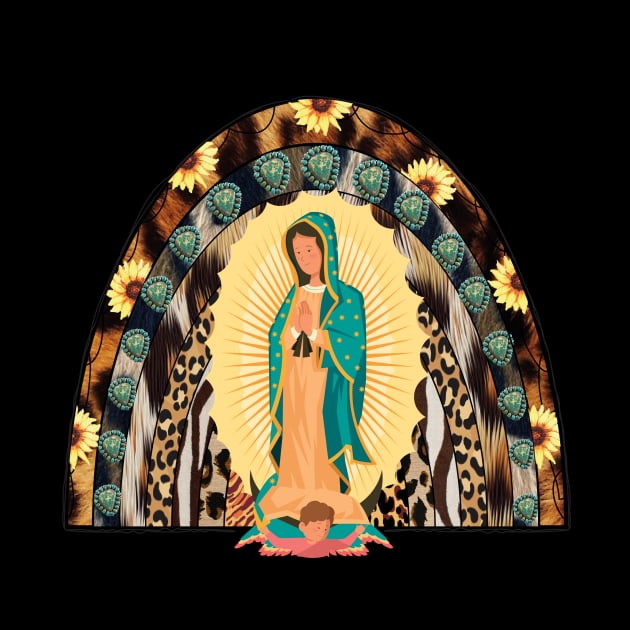 Our Lady Of Guadalupe Rainbow by Diannas