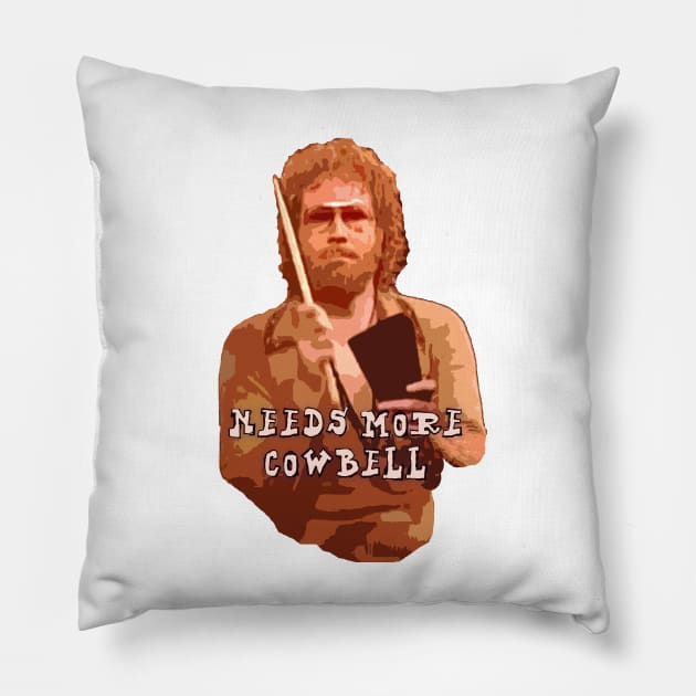 Needs More Cowbell Pillow by Hook, Line, and Stinker--Puns & More