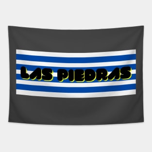 Las Piedras City in Uruguay Flag Stripes Color Tapestry