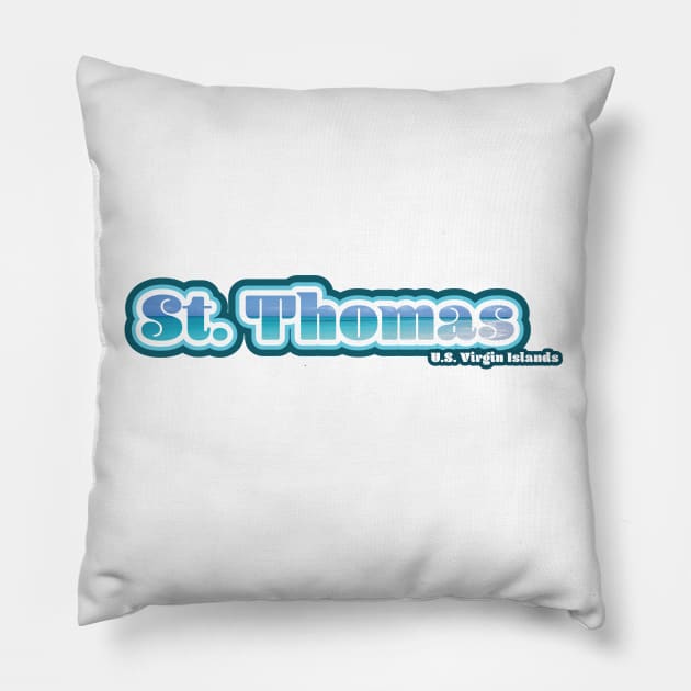 St. Thomas, U.S. Virgin Islands Pillow by cricky