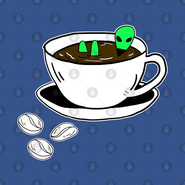 Aliens and your favorite coffee by KENG 51