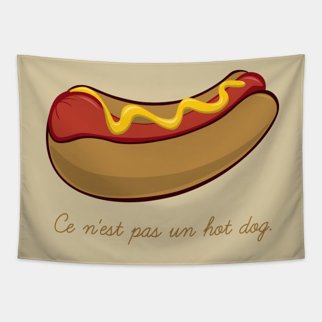 This Is Not A Hot Dog Tapestry by a_man_oxford