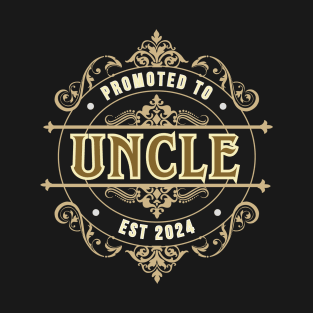 promoted to uncle est 2024 T-Shirt