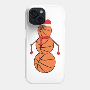 Funny Christmas Basketball Snowman Phone Case