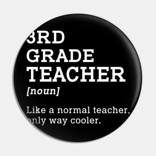 3rd Grade Teacher Gift Idea for Third Grade Teacher Pin