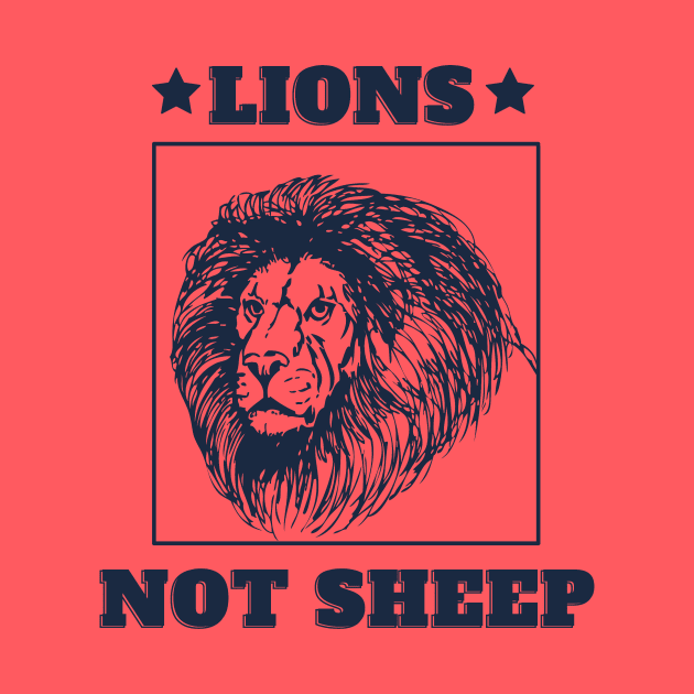 Lions Not Sheep Conservative Republican Manly Shirt by PoliticalBabes