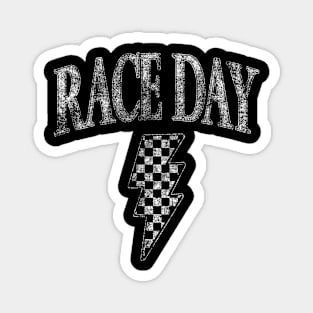 Race Day Checkered Vintage Magnet