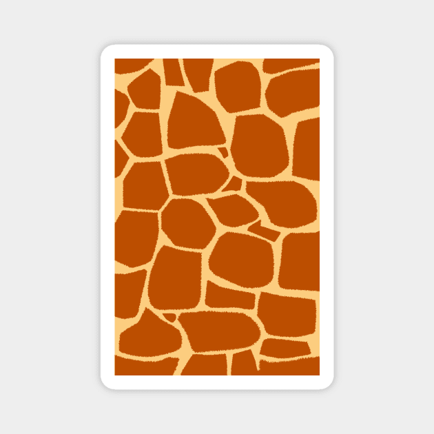 Giraffe animal Print Magnet by nickemporium1