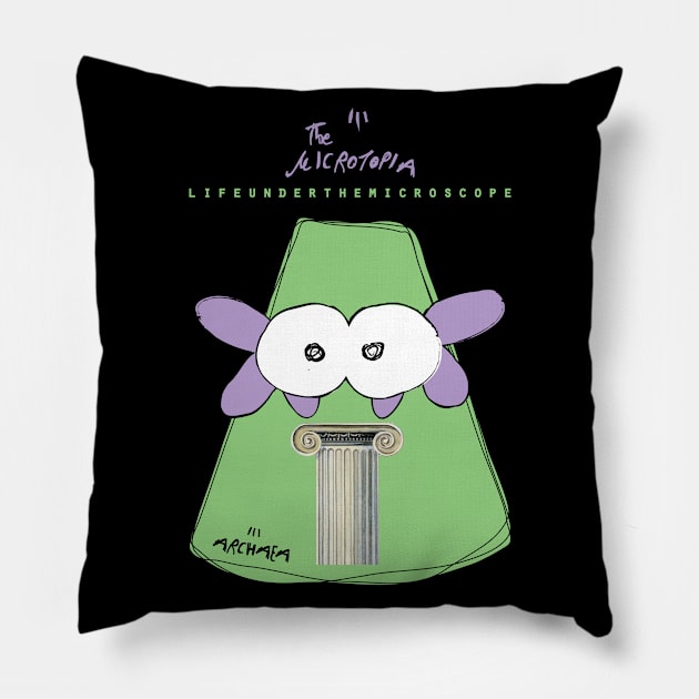 Archaea are wise!!! Pillow by The Microtopia