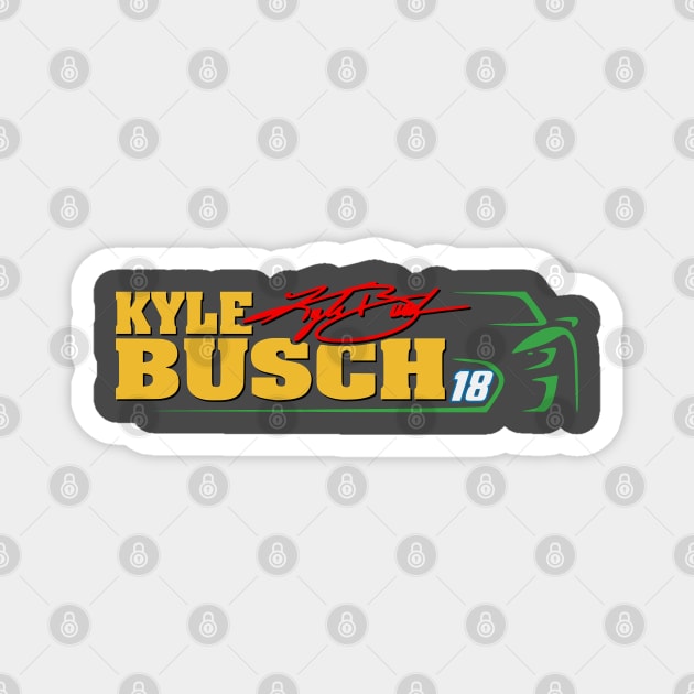 #18 Busch Sign. Car Magnet by Lifeline/BoneheadZ Apparel