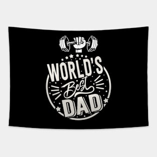 Worlds Best Dad Fathers Day Typography Tapestry