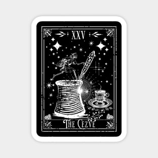 The Cezve Turkish Coffee Tarot Card Magnet