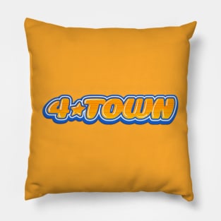 Four Town embroidery Pillow