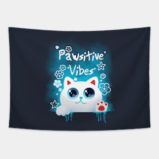 Pawsitive vibes Tapestry