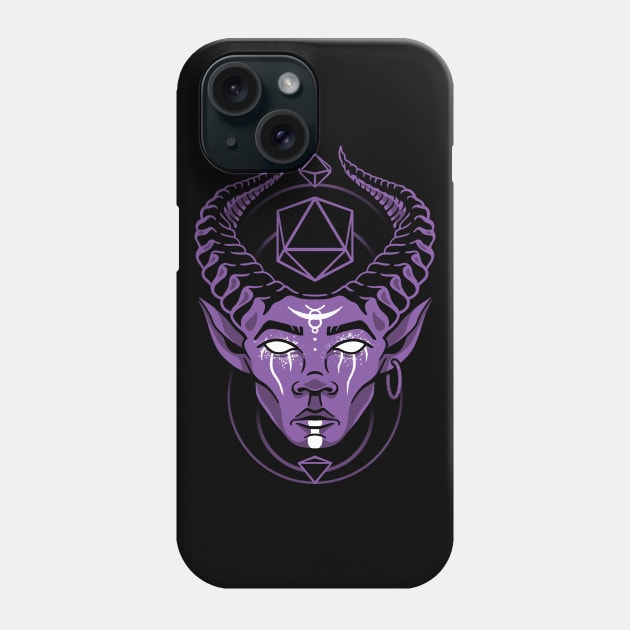 Purple Horned Fiend Phone Case by MaratusFunk