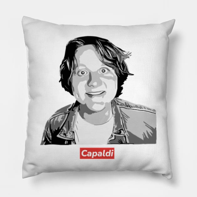 Lewis Capaldi B&W Pillow by Therouxgear