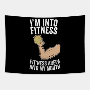 I'm Into Fitness Fitness Arepa Into My Mouth Tapestry