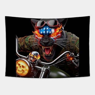 Patriot Panther Rider by focusln Tapestry