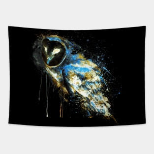 Barn Owl Reversed Colors Tapestry