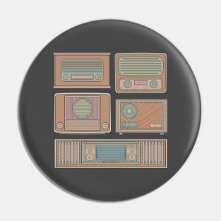 Cool Classic Radio Pin