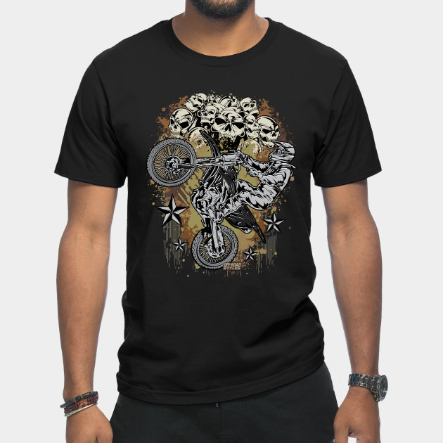 Discover BROWN FEARLESS BIKER - Dirtbike - T-Shirt