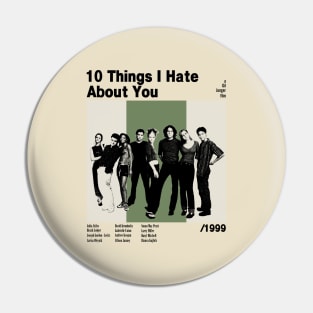 10 Things Retro Poster Pin